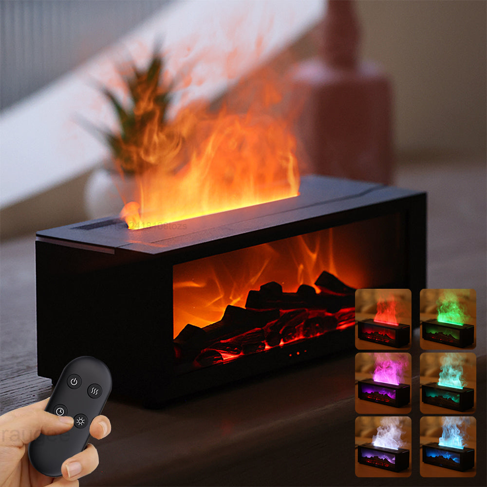 New Flame Aromatherapy Machine Colorful 3D Flame Fireplace Machine
